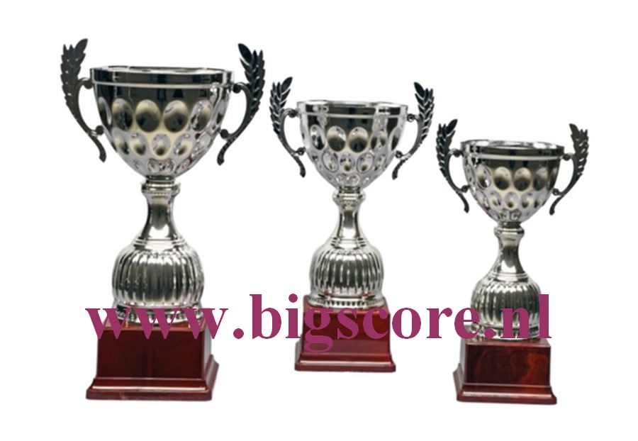 Z 603 Beker Zilver met oren 3 Delig